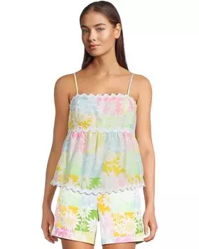 Топ Lilly Pulitzer Jaydis Top, цвет Multi Via Sunny Sunflowers