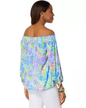 Топ Lilly Pulitzer Maryellen Top, цвет Dew Drop Stay Fly