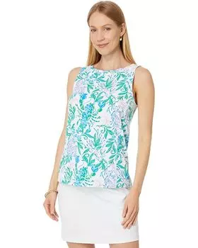Топ Lilly Pulitzer Renay Tank UPF 50+, цвет Resort White Just A Pinch