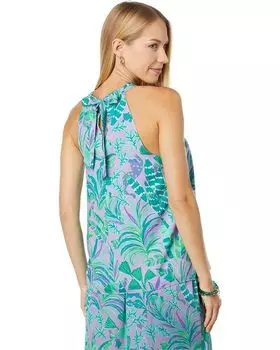 Топ Lilly Pulitzer Rori Top, цвет Purple Iris On The Chase