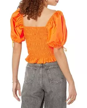 Топ line and dot Amber Smocked Top, оранжевый