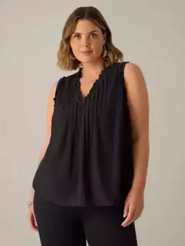 Топ Live Unlimited Curve Textured Pintuck, черный