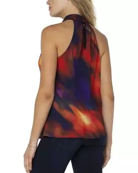 Топ Liverpool Los Angeles Double Layer Sleeveless Halter Top, цвет Northern Lights