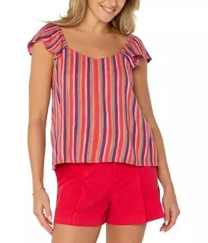 Топ Liverpool Los Angeles Flutter, цвет Red/Blue Multistripe