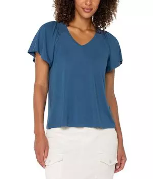 Топ Liverpool Los Angeles Short Flutter, цвет French Blue