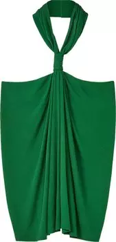 Топ Loewe Halterneck Top 'Forest Green', зеленый