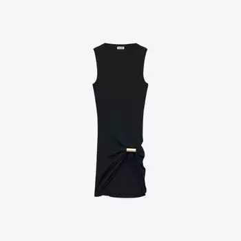 Топ Loewe с защипами, черный