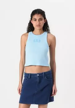 Топ LOGO CROP TANK GAP, светло-голубой