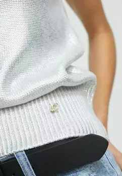 Топ LOLA CASADEMUNT, серебристый