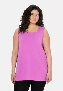 Топ LONG CARREE-AUSSCHNITT RMELLOS Ulla Popken, цвет Cool Pink