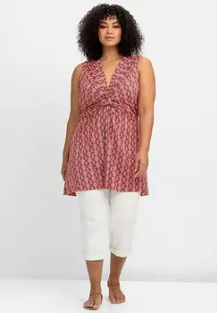 Топ LONG Sheego, красный