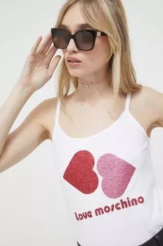 Топ Love Moschino, белый