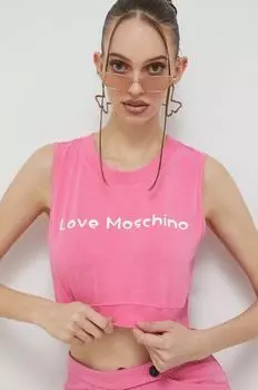 Топ Love Moschino, розовый