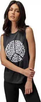 Топ Love Peace Irina Muscle Tank Spiritual Gangster, цвет Vintage Black