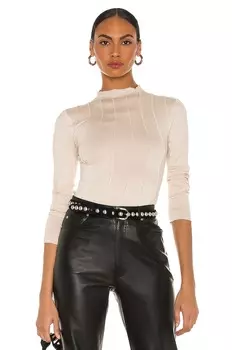 Топ Lovers and Friends Seamed Long Sleeve, бежевый