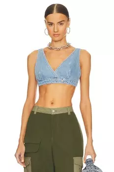 Топ Lovers and Friends Shae Denim Bralette, цвет Canyon