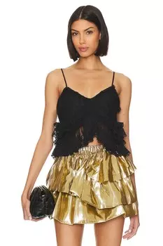 Топ LoveShackFancy Abbott, черный