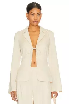 Топ LPA Franca Tie Front Blazer, цвет Bone