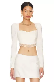 Топ LPA Opal Fringe Trim Corset, цвет Pearl