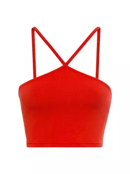 Топ LSCN BY LASCANA Crop, красный