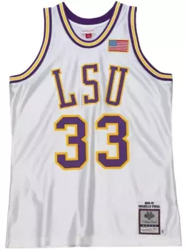 Топ LSU Tigers 1990 Shaquille O'Neal NCAA Mitchell & Ness, белый