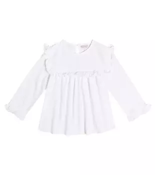 Топ Lucia из хлопка La Coqueta, белый