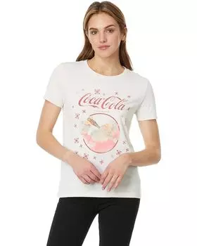 Топ Lucky Brand Coke Santa Snow Classic Crew, цвет Whisper White