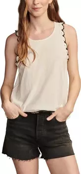 Топ Lucky Brand Lace Trim Swing Tank, цвет Tofu