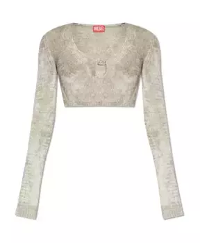 Топ M Cheryl из синели Diesel, серый