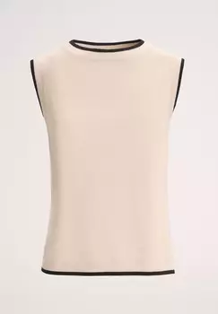 Топ MACINAPEPE Luisa Spagnoli, бежевый