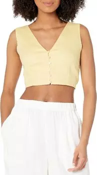 Топ Madewell Clare Top - Coloriche Linen, цвет Light Straw