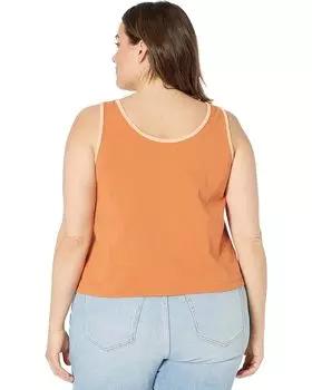 Топ Madewell Ringer Boxy-Crop Tank Top, цвет Mulled Cider