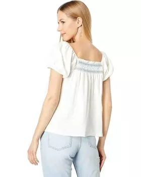 Топ Madewell Seahorse Embroidery Top, цвет Lighthouse