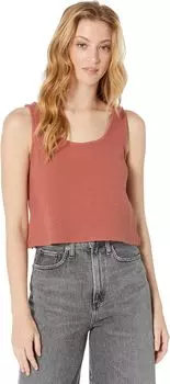 Топ Madewell Textural Knit Crop Tank, цвет Weathered Brick