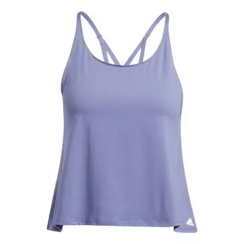 Топ майка для йоги Adidas, фиолетовый