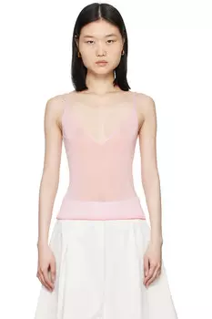 Топ-майка La Casa 'La Maille Spallina' Jacquemus, розовый