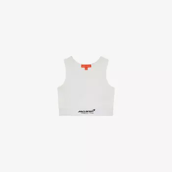 Топ-майка Reiss Cloud McLaren F1 Team из хлопкового джерси укороченный, белый