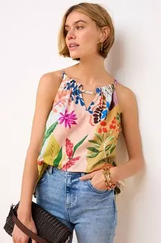 Топ-Майка с вырезом и вырезом Next, мультиколор