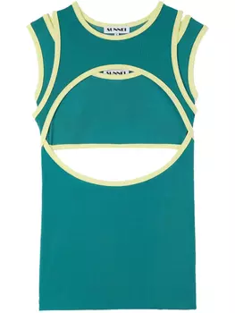 Топ-майка-стрейч Sunnei, зеленый