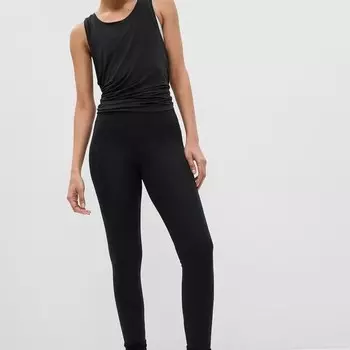 Топ-Майка стретч с круглым вырезом Gap, черный