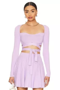 Топ MAJORELLE Betiana Tie Knit, цвет Dark Lilac