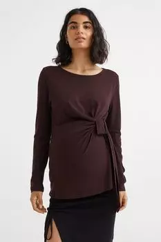 Топ MAMA из смесового модала H&amp;M, темно-красный