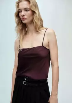 Топ Mango, бордовый