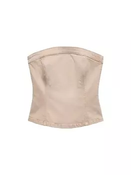 Топ Mango JULIETA, бежевый