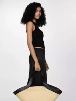 Топ Mango Karl Sleeveless Vest, черный