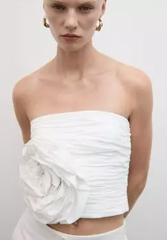 Топ Mango, кремовый