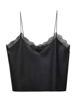 Топ MANGO LILIUM, черный