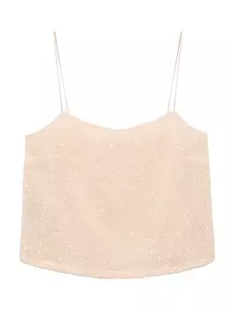 Топ MANGO XLENJU, цвет Nude
