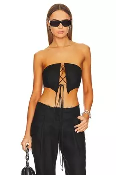 Топ MANURI Willie Corset, черный