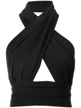 Топ Marianne с вырезом халтер Bambah, черный